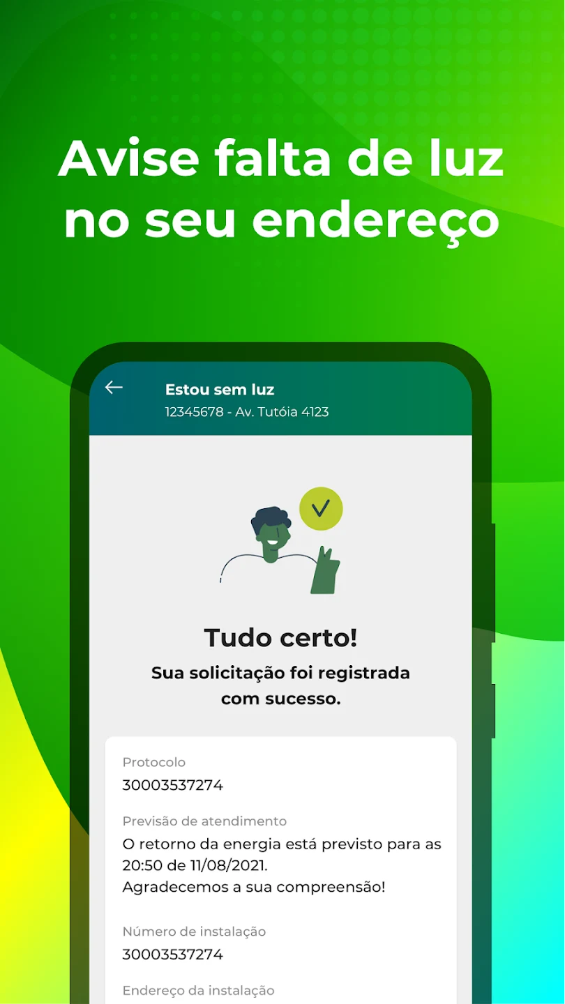 Report an outage in seconds — no phone queue